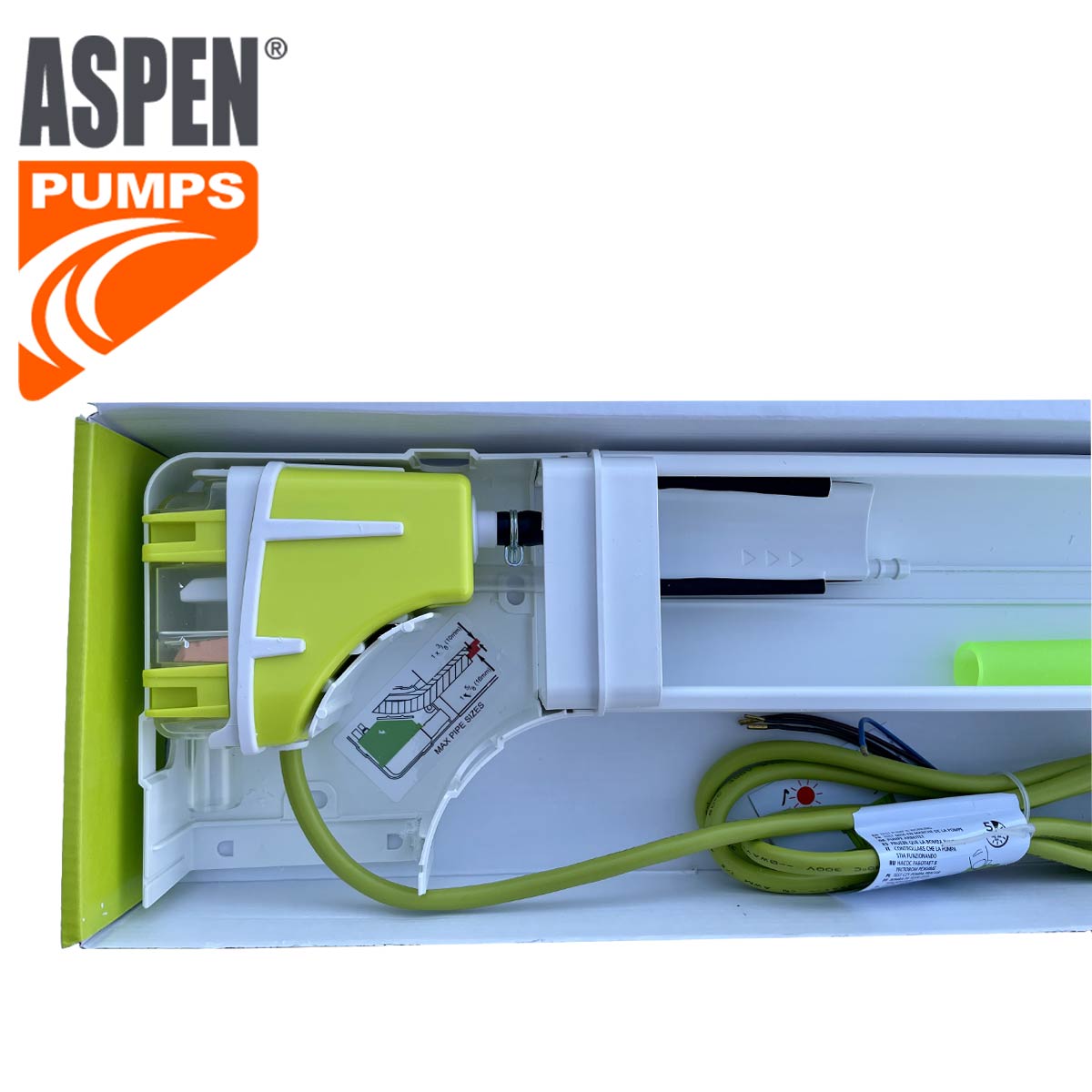 Kondensatpumpe ASPEN Mini-Lime silent (mit Eckkanal) – Coolido Shop